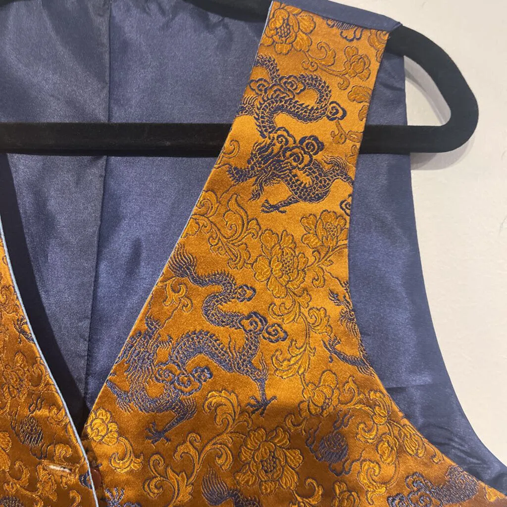 Chesnut and Navy Dragon Vest