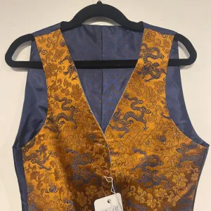 Chesnut and Navy Dragon Vest