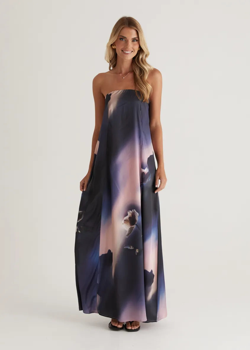 Claudia Strapless Maxi Dress - Orchid