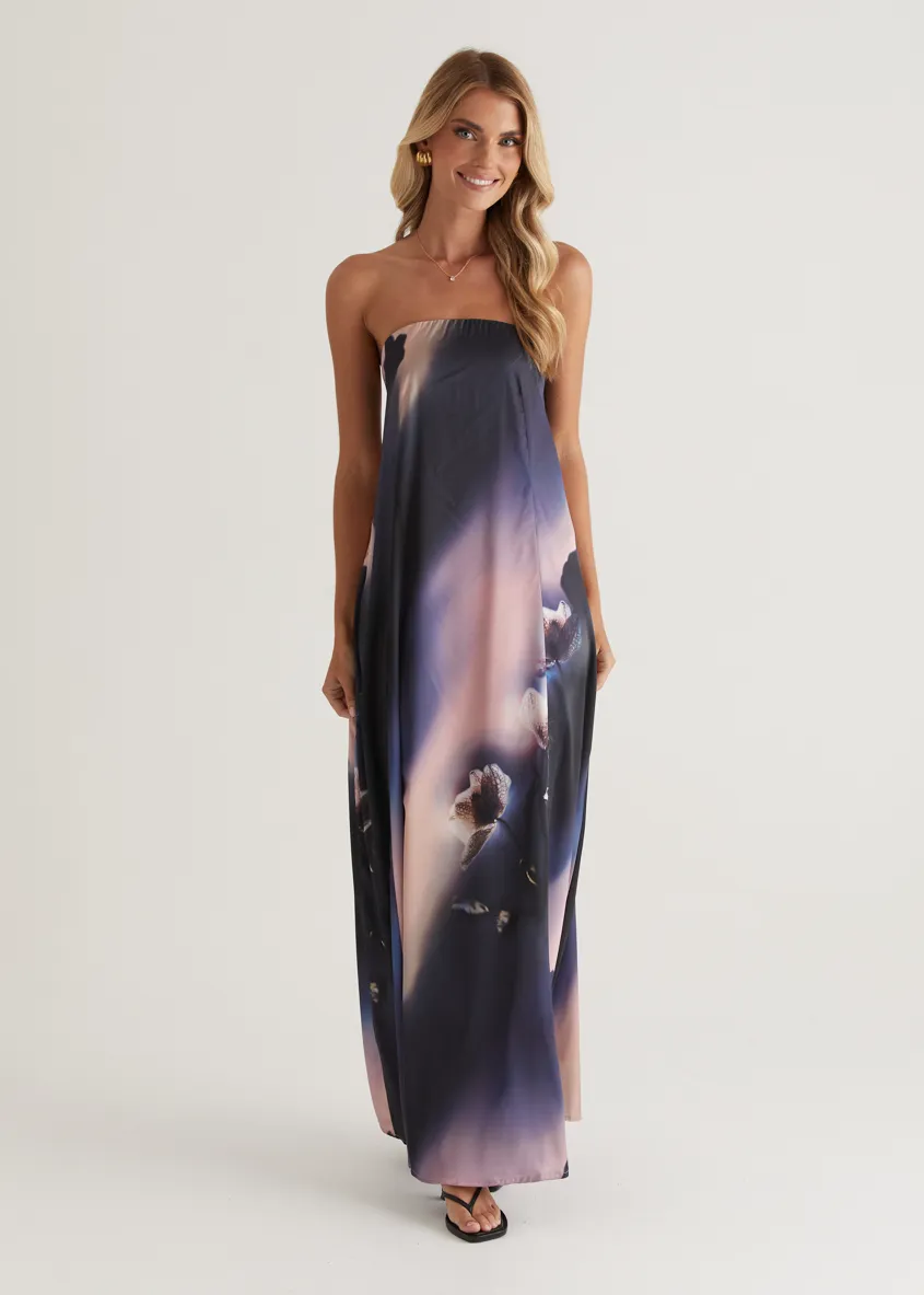 Claudia Strapless Maxi Dress - Orchid