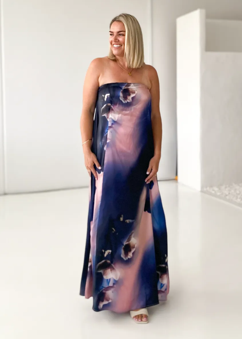 Claudia Strapless Maxi Dress - Orchid