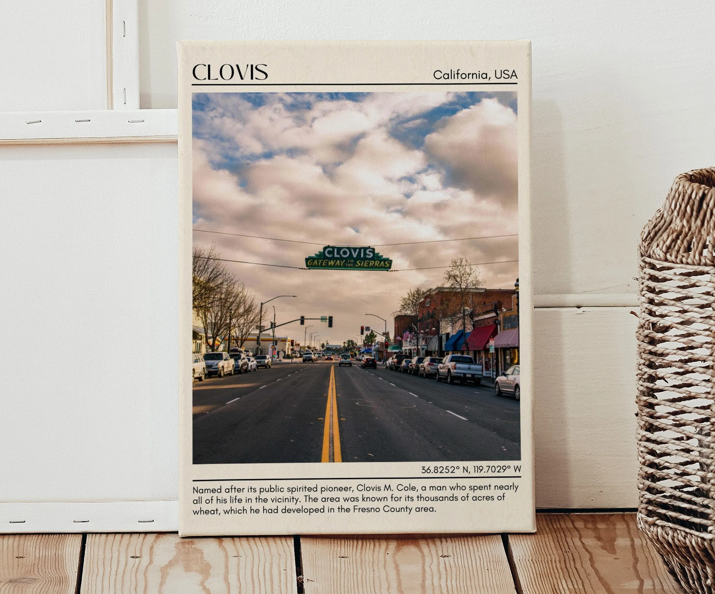 Clovis Minimal Wall Art, California, USA
