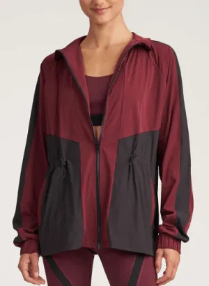 Color Block Jacket by Thrive Society | Fig/Black