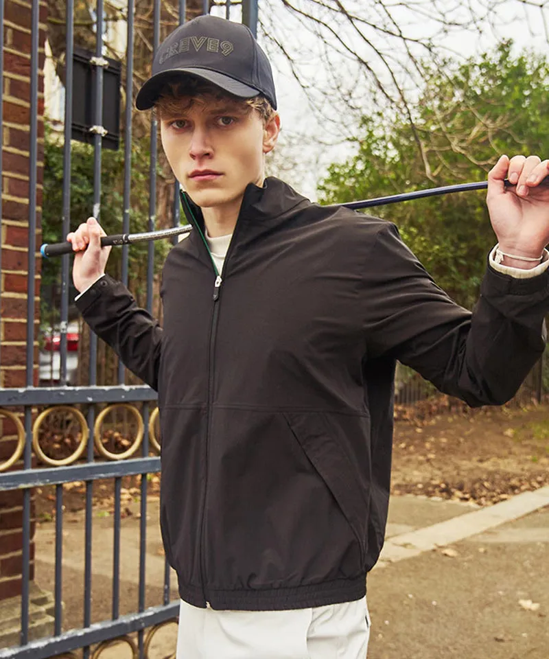 CREVE NINE: Men's Packable Swing Jacket - Black