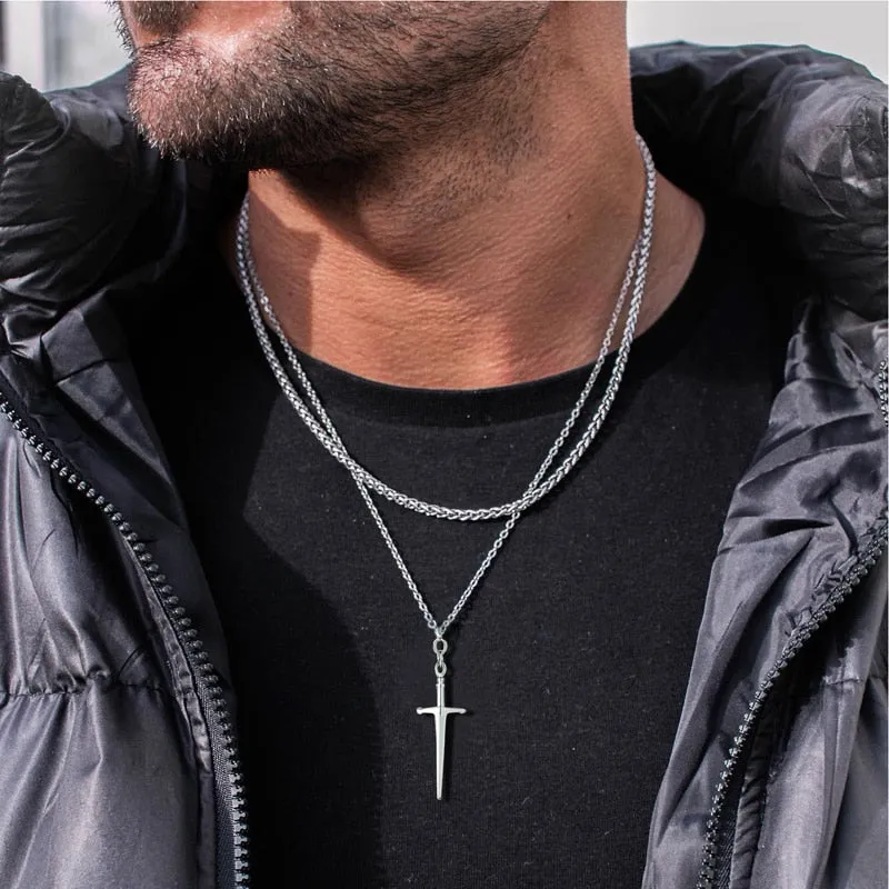 Dagger Pendant Necklace