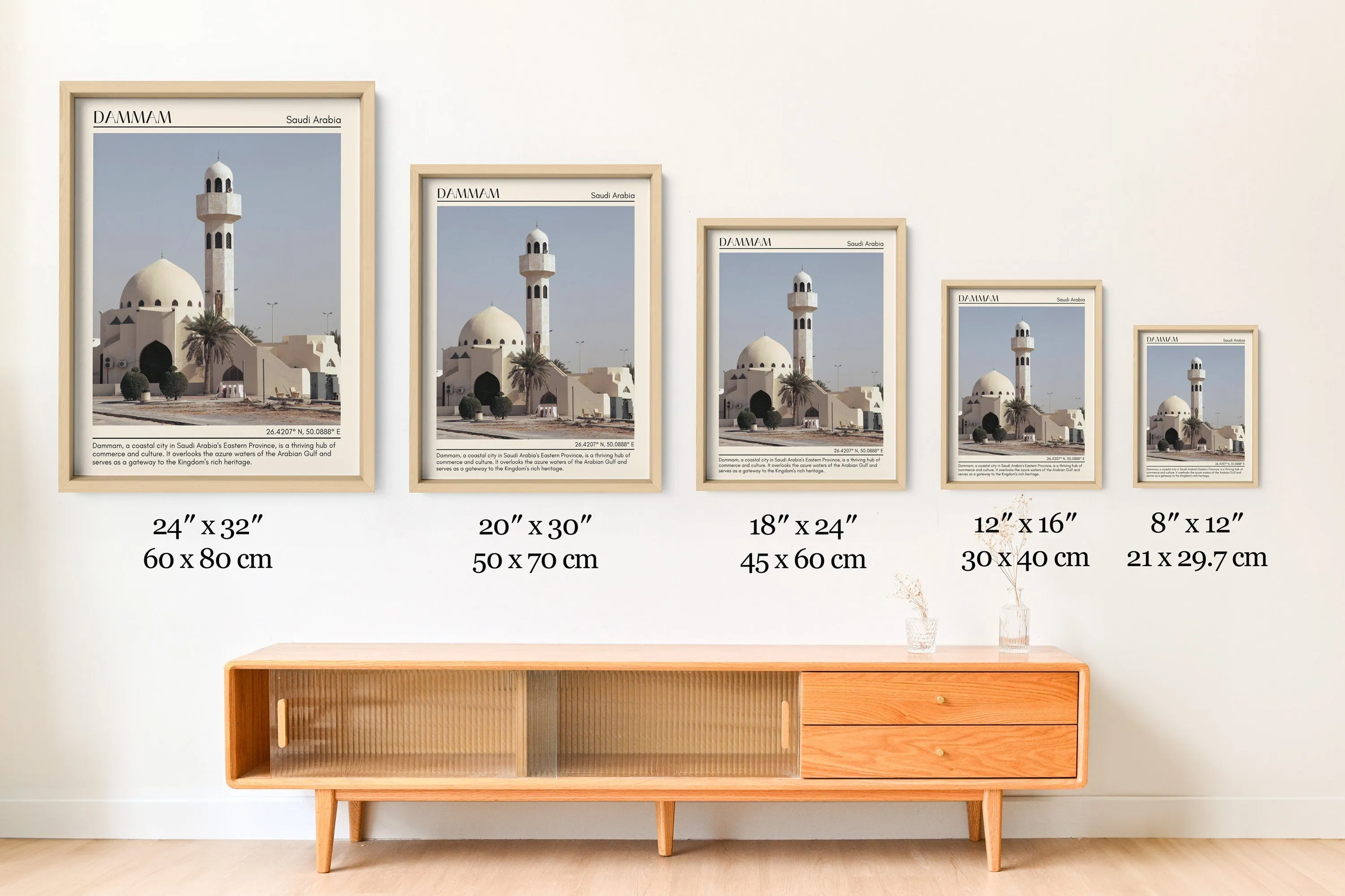 Dammam Minimal Wall Art, Saudi Arabia