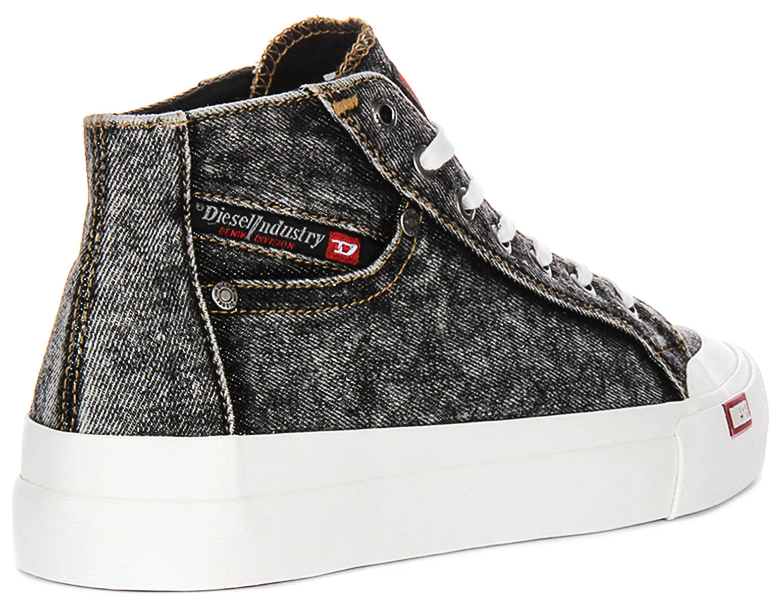 Diesel S Athos Mid In Black Denim For Men