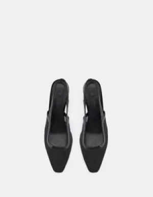 DOF - Cecilia Mesh Kitten Heel - Black