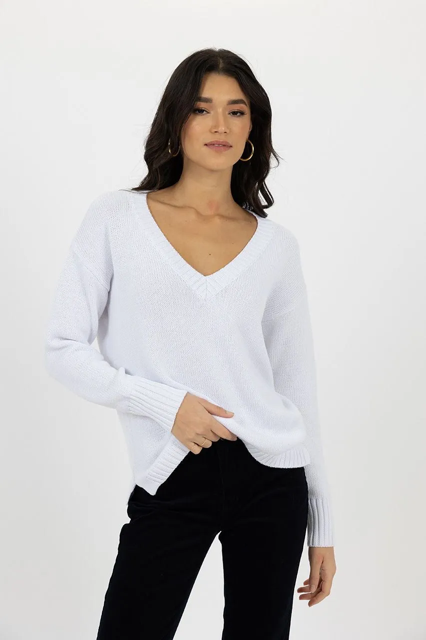 Downtown Sweater - White