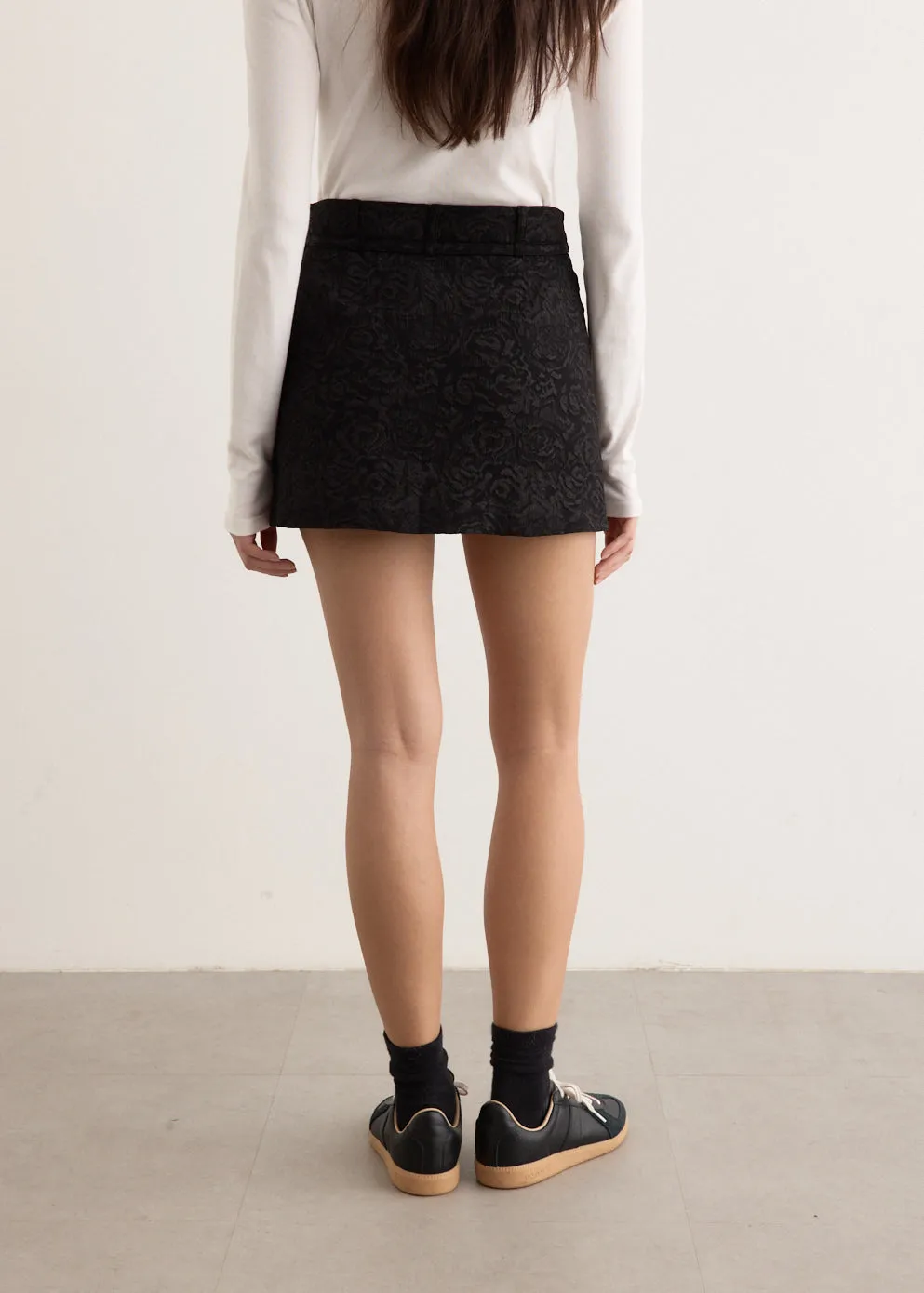 Elixir Belted Mini Skirt