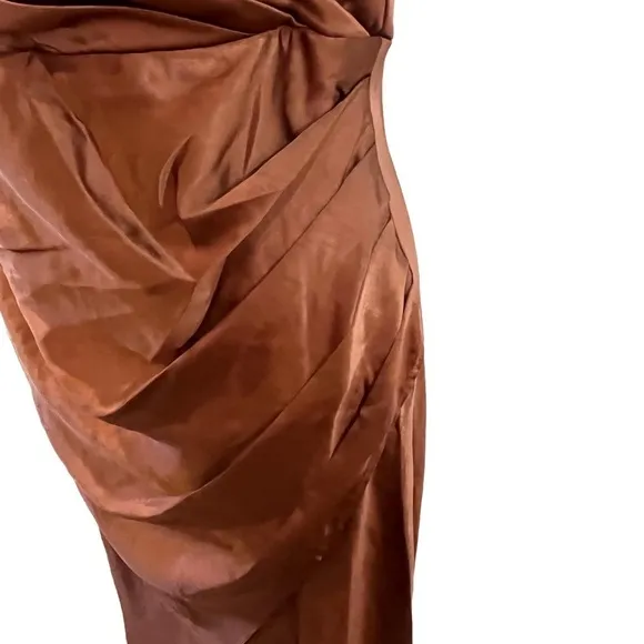 Elsa Midi Dress - Rust AU 14/ US 10