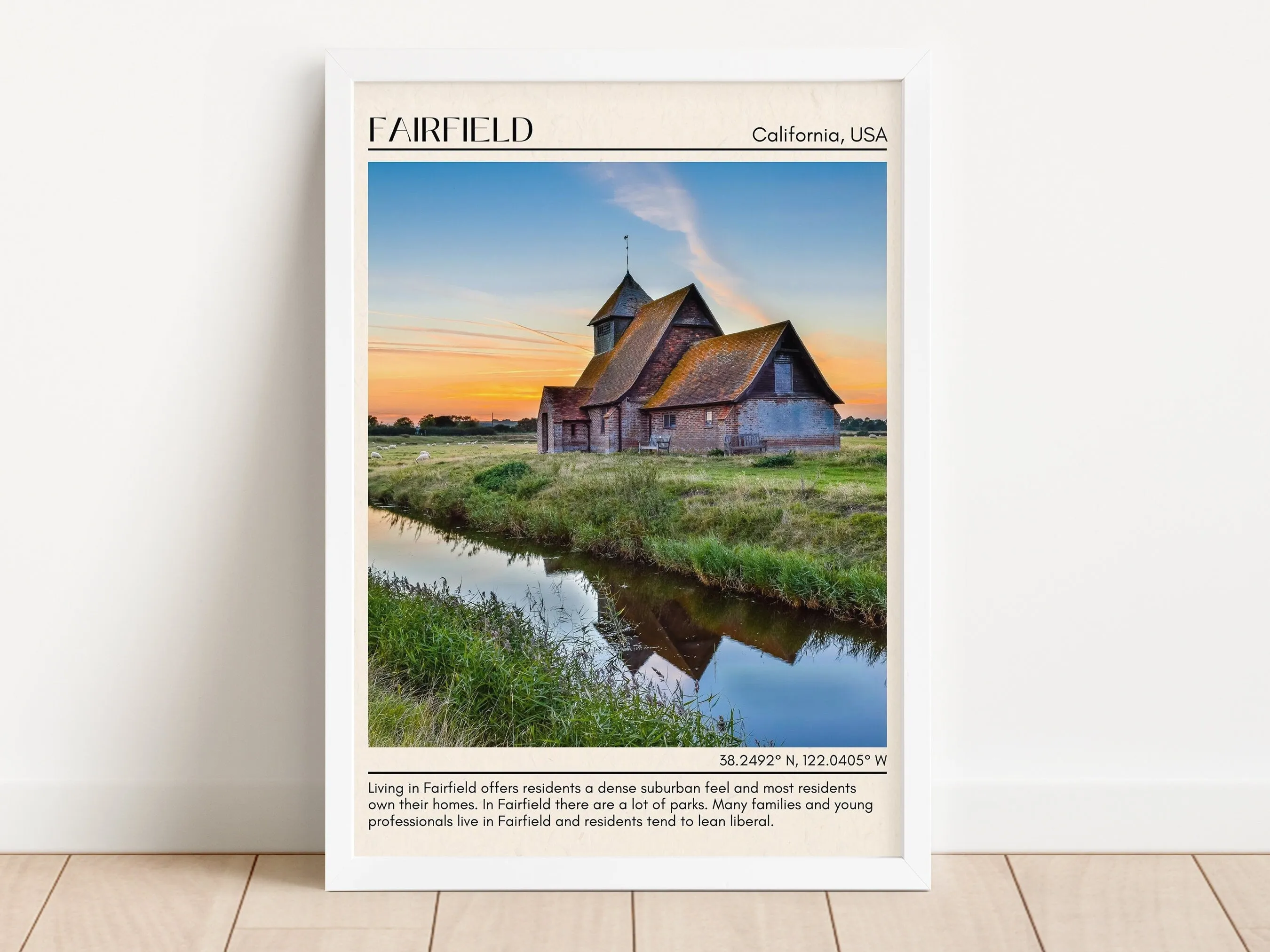 Fairfield Minimal Wall Art, California, USA