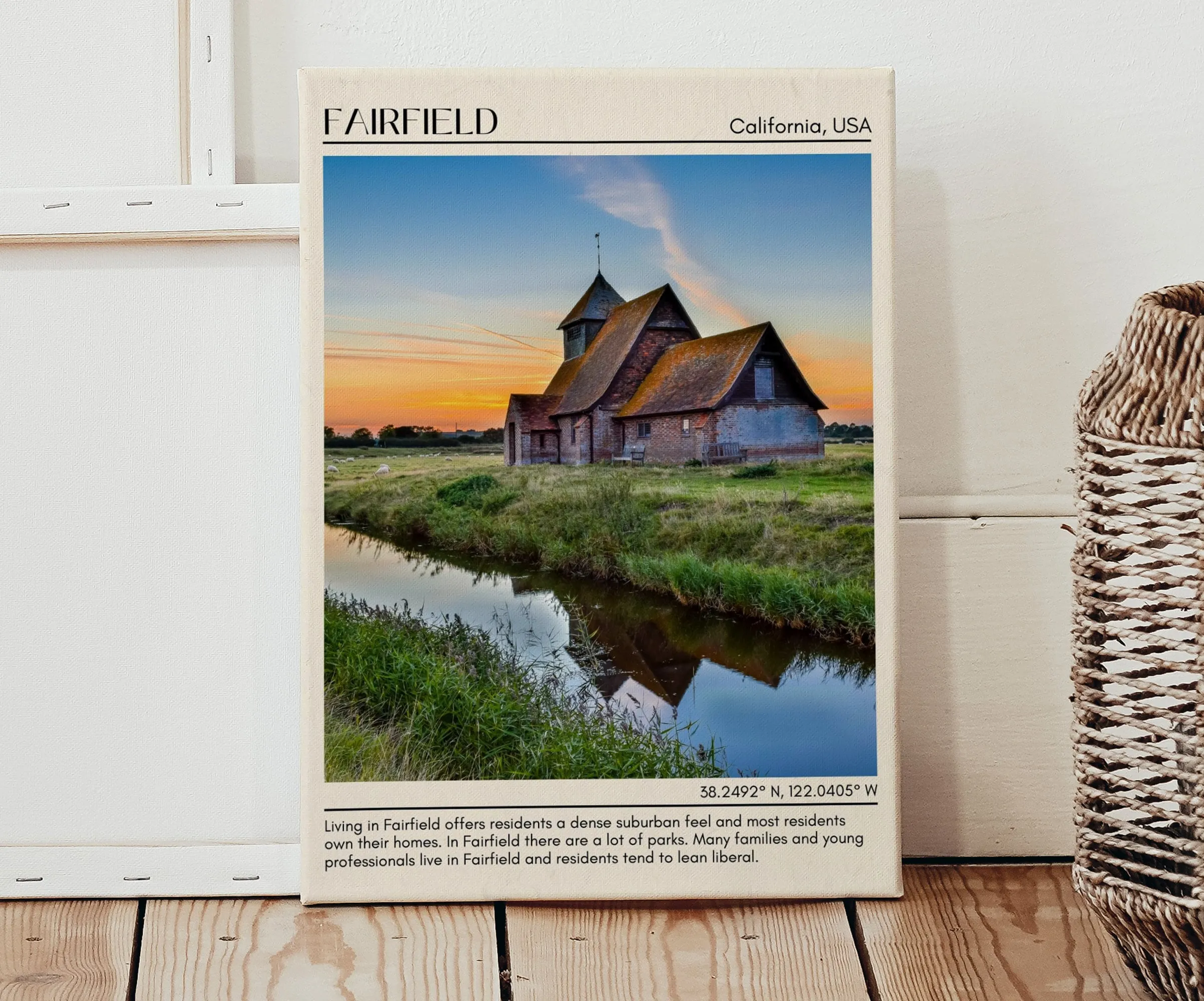 Fairfield Minimal Wall Art, California, USA