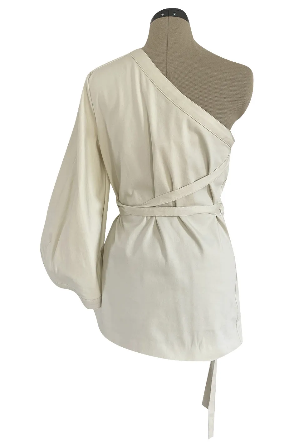 Fall 2016 Rosie Assoulin Convertible to One Shoulder w Removeable Sleeve Top