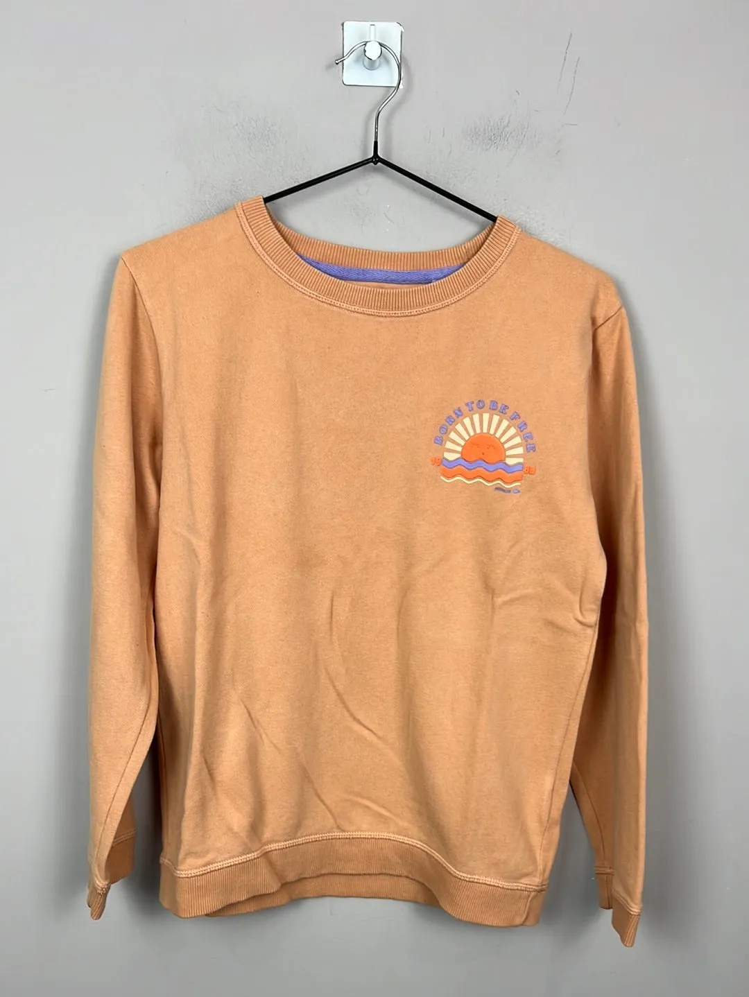 Fat Face apricot sweatshirt 11-12y