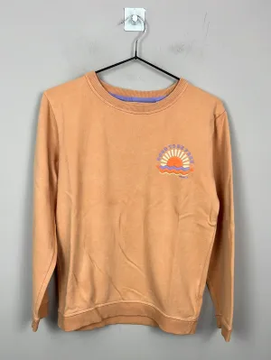 Fat Face apricot sweatshirt 11-12y