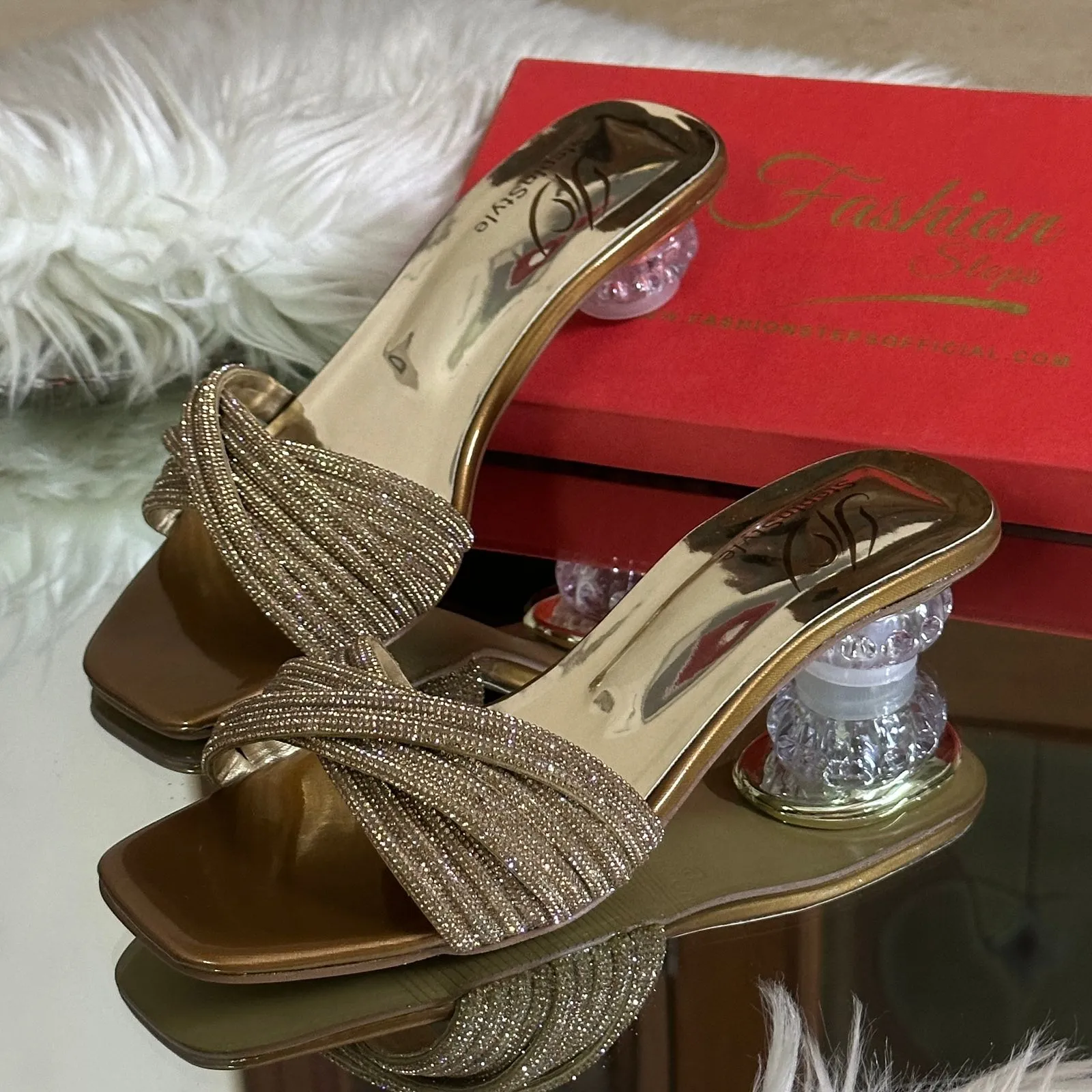 Flexi Short Heels (Bronze)