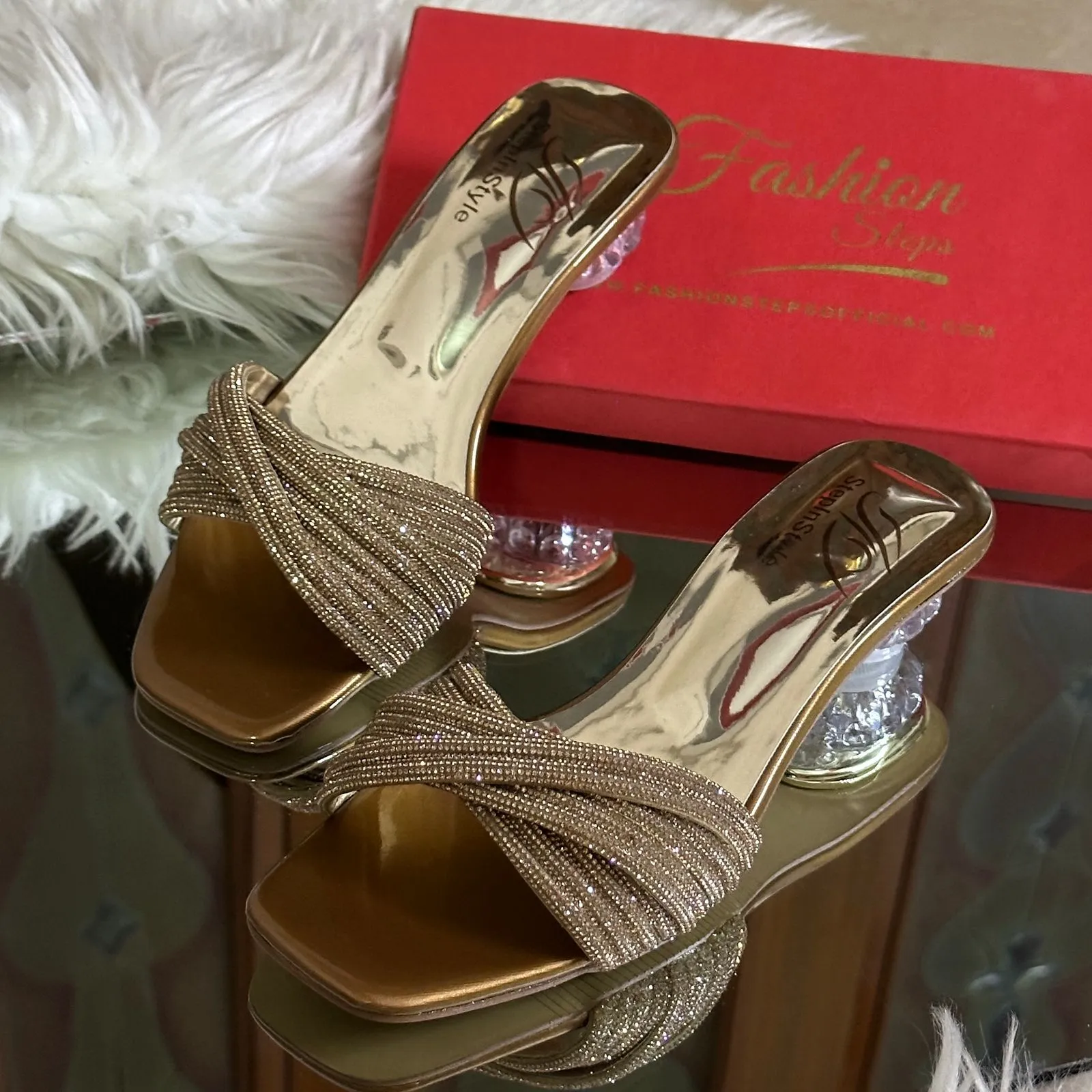 Flexi Short Heels (Bronze)