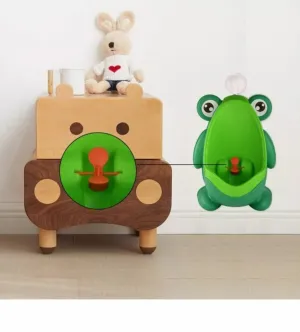 Frog-Shaped Boy Toilet Trainer
