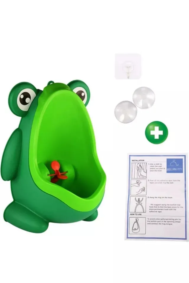 Frog-Shaped Boy Toilet Trainer