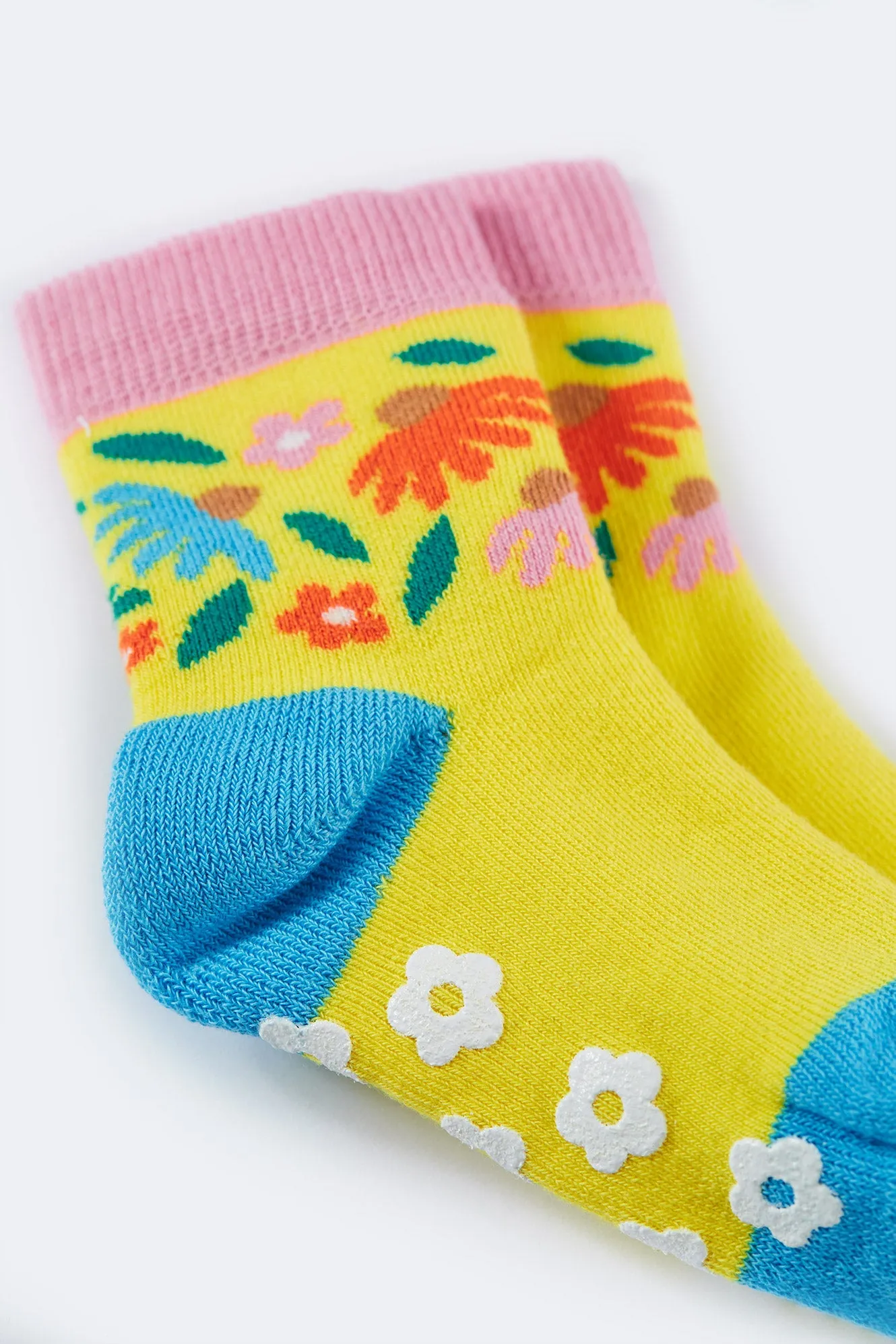 Frugi 2 Pack Grippy Socks Ky3bi Bumblebee