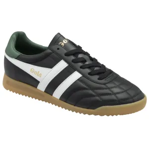 Gola Stadium Black/White/Evergreen Mens Trainers