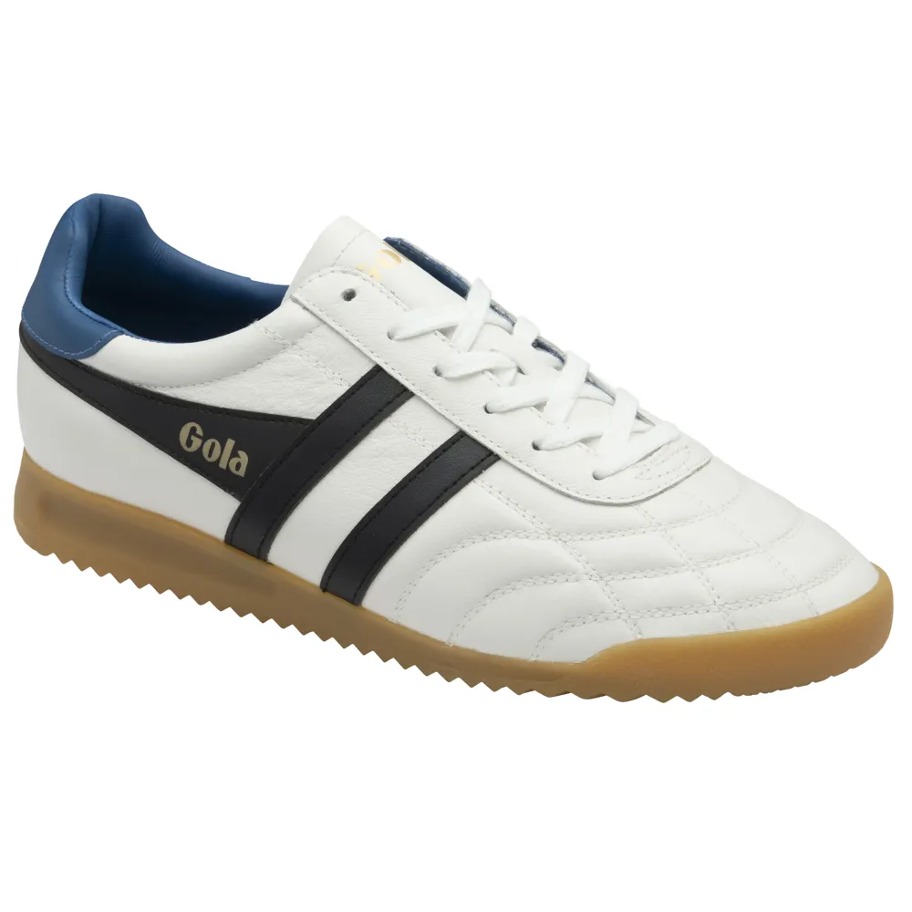 Gola Stadium White/Black/Marine Blue Mens Trainers