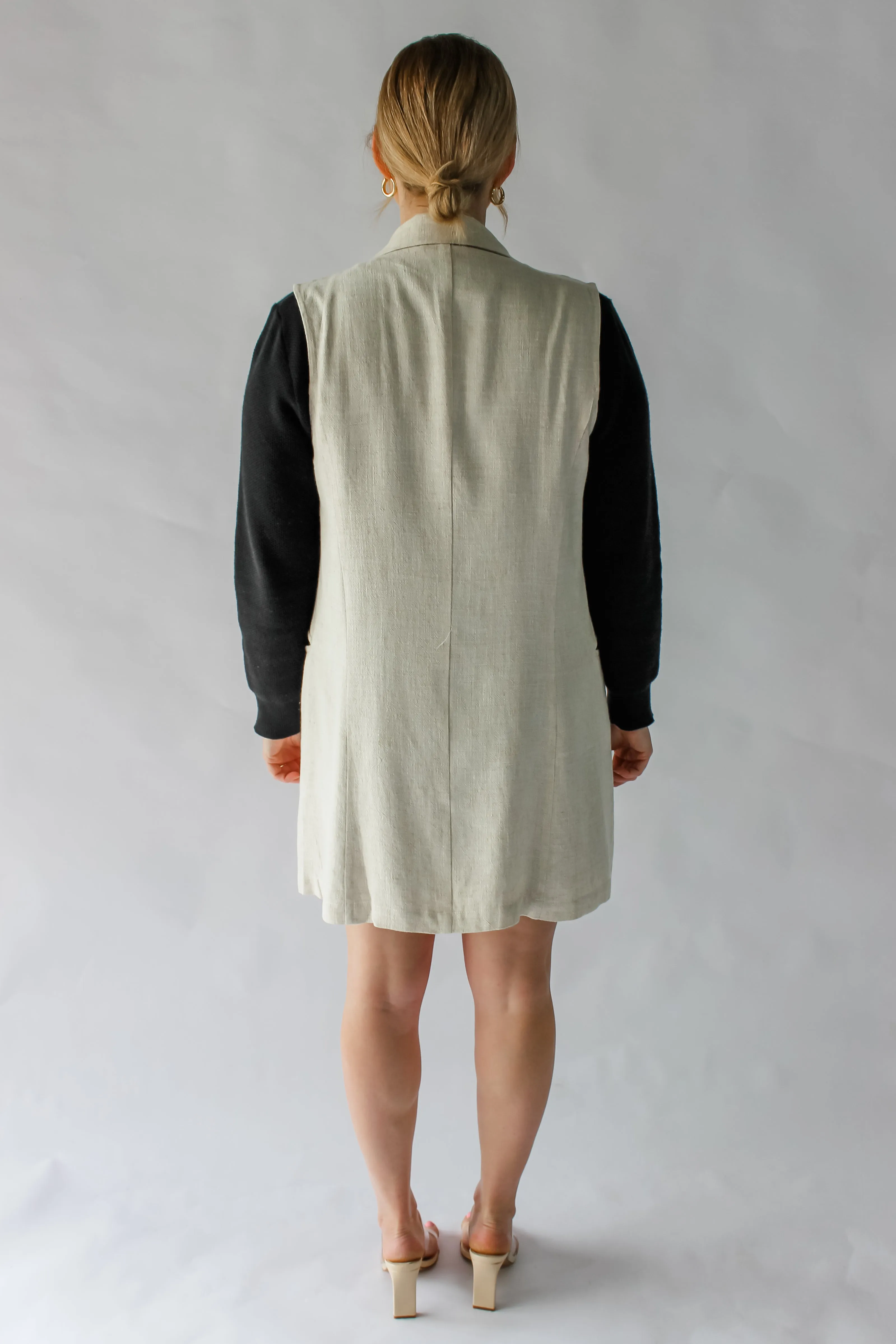 HENNING BLAZER VEST - BEIGE