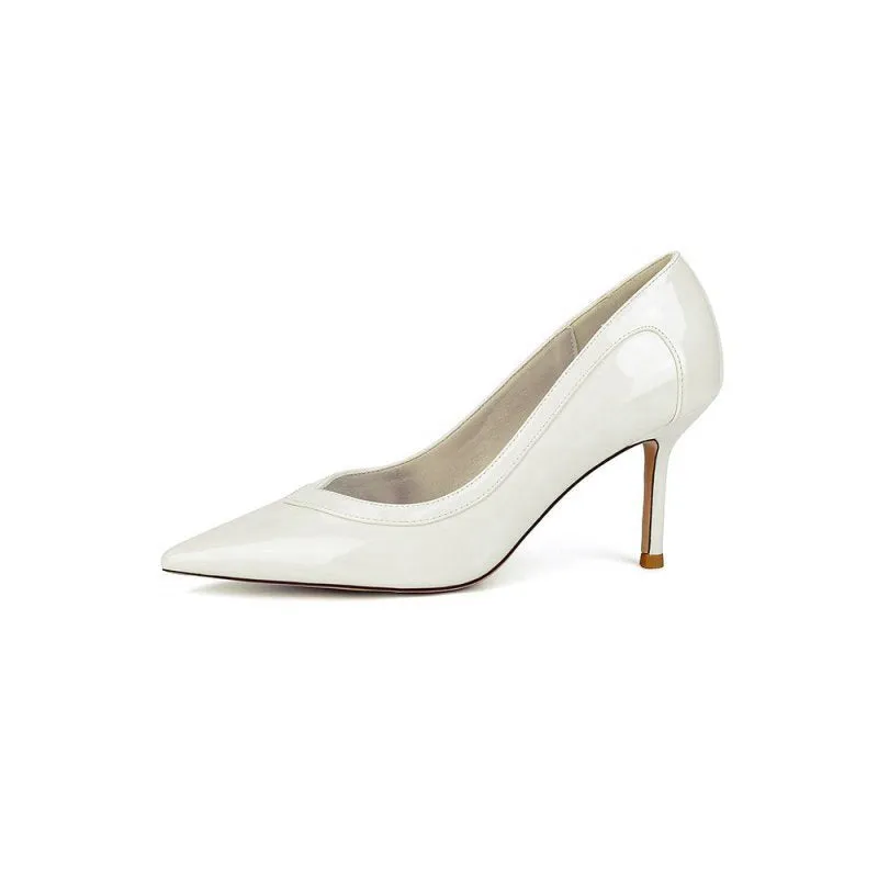 High Heels with Natural Wood Heel