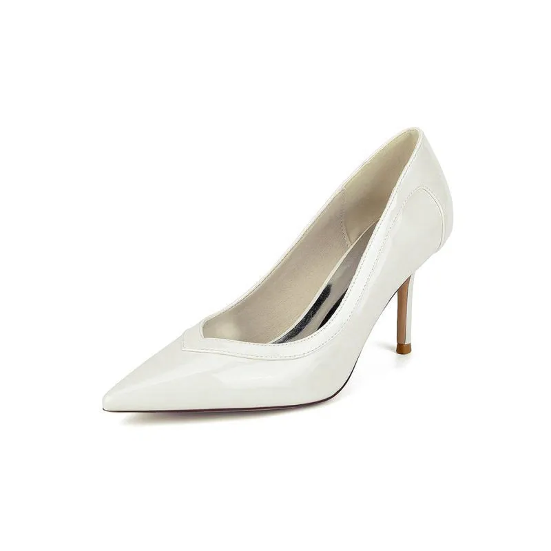 High Heels with Natural Wood Heel