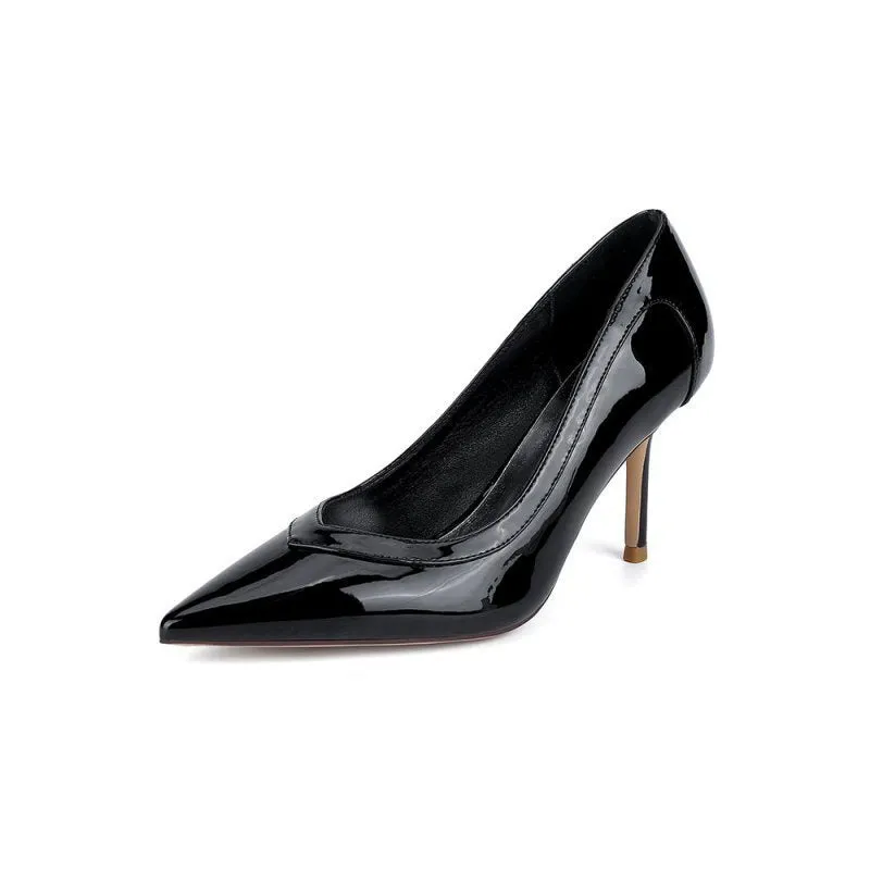 High Heels with Natural Wood Heel