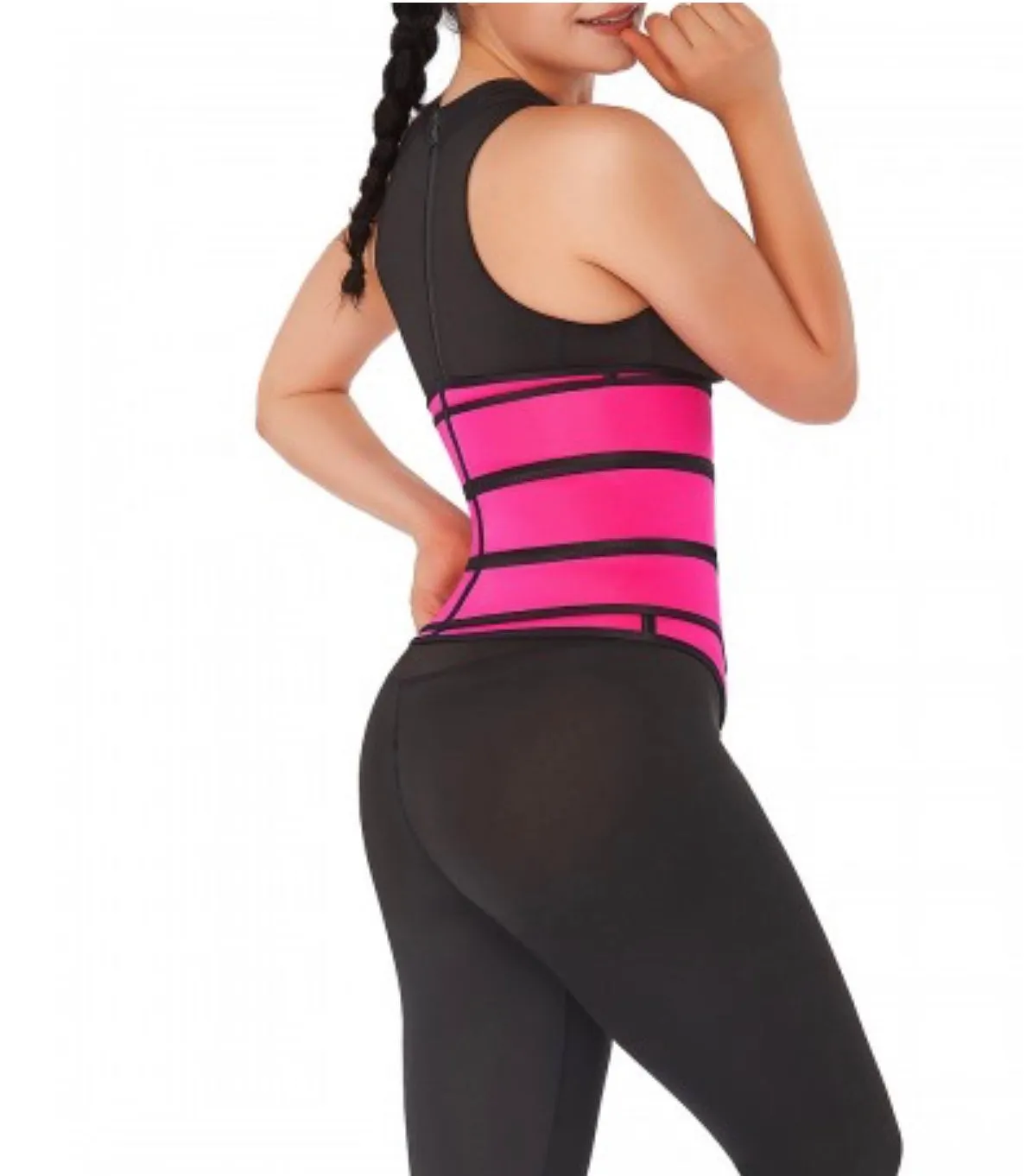 Hot Girl Summer Pink Neoprene Three Strap Trainer