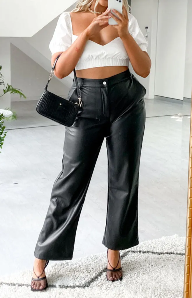 Izabella Cool Shade PU Hose Schwarz