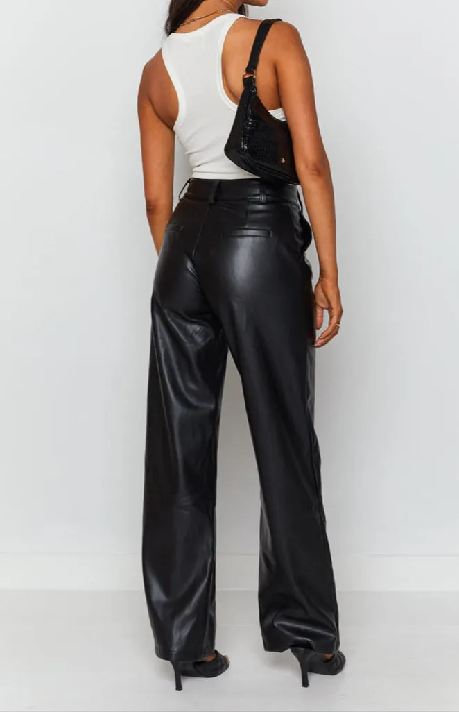 Izabella Cool Shade PU Hose Schwarz