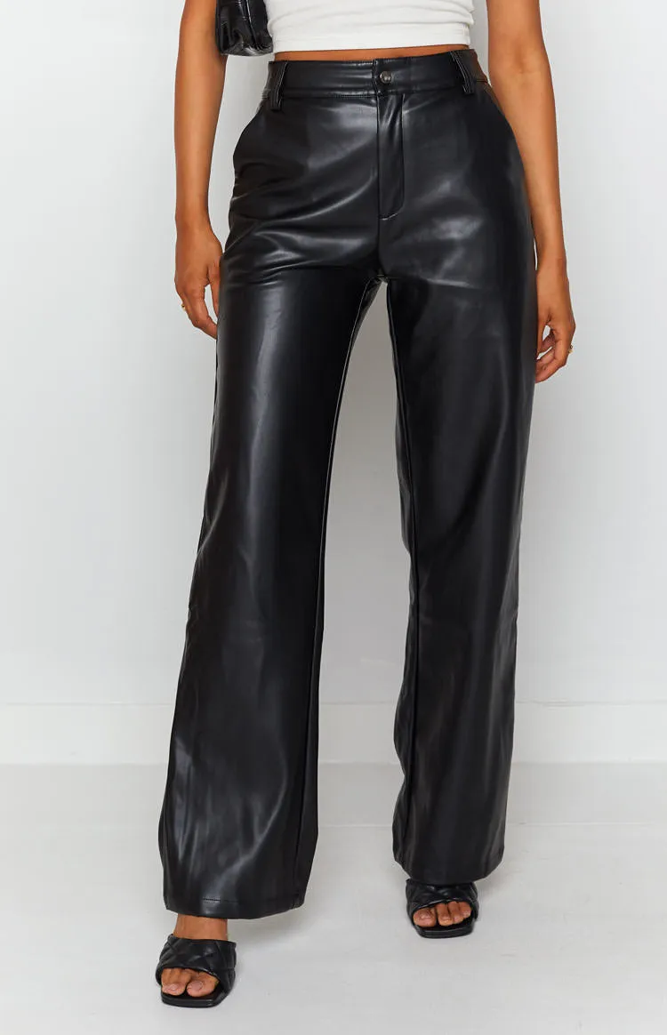 Izabella Cool Shade PU Hose Schwarz