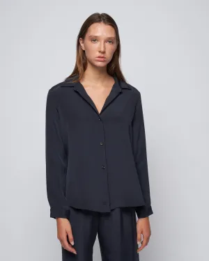 jackie oversized shirt - midnight