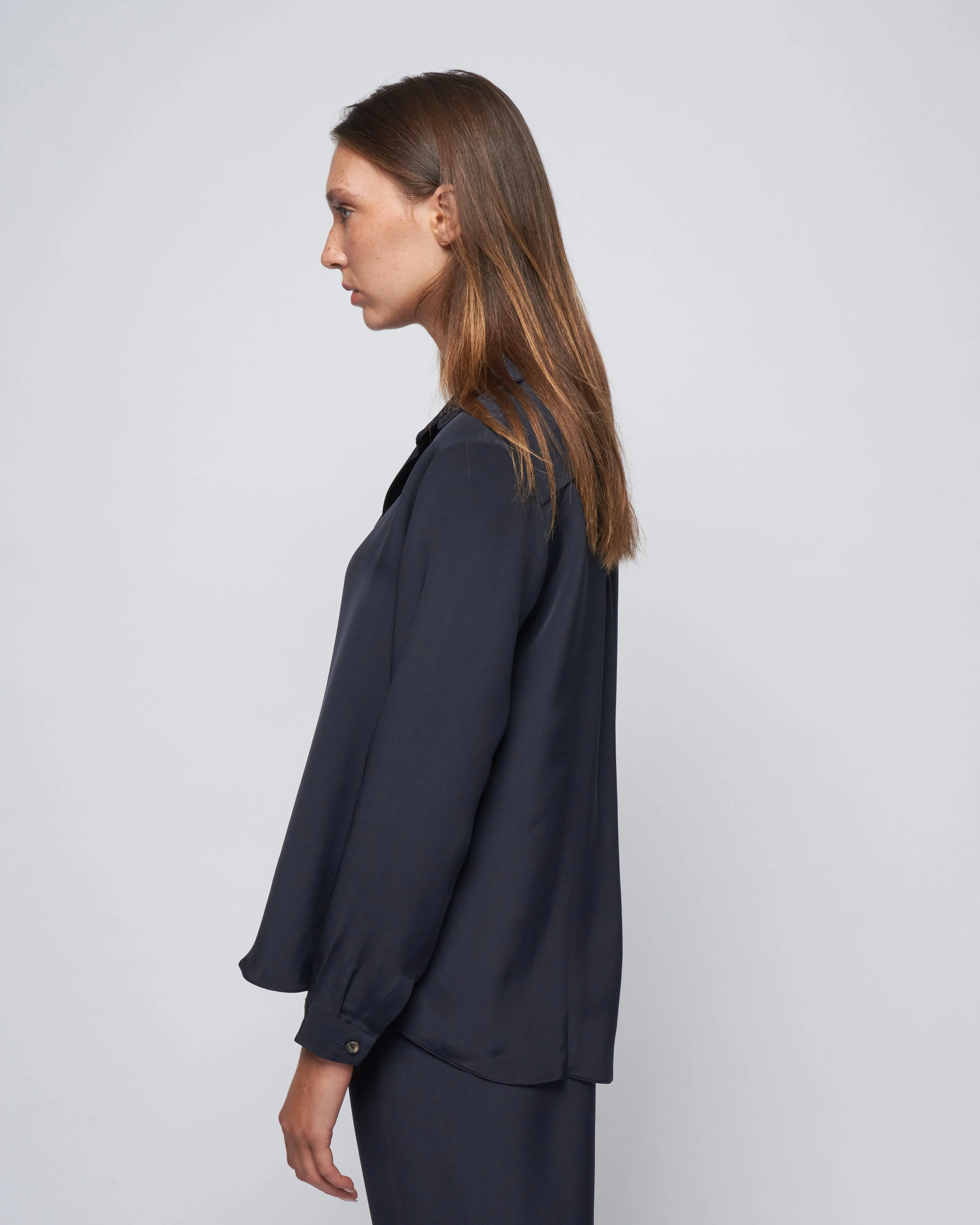 jackie oversized shirt - midnight