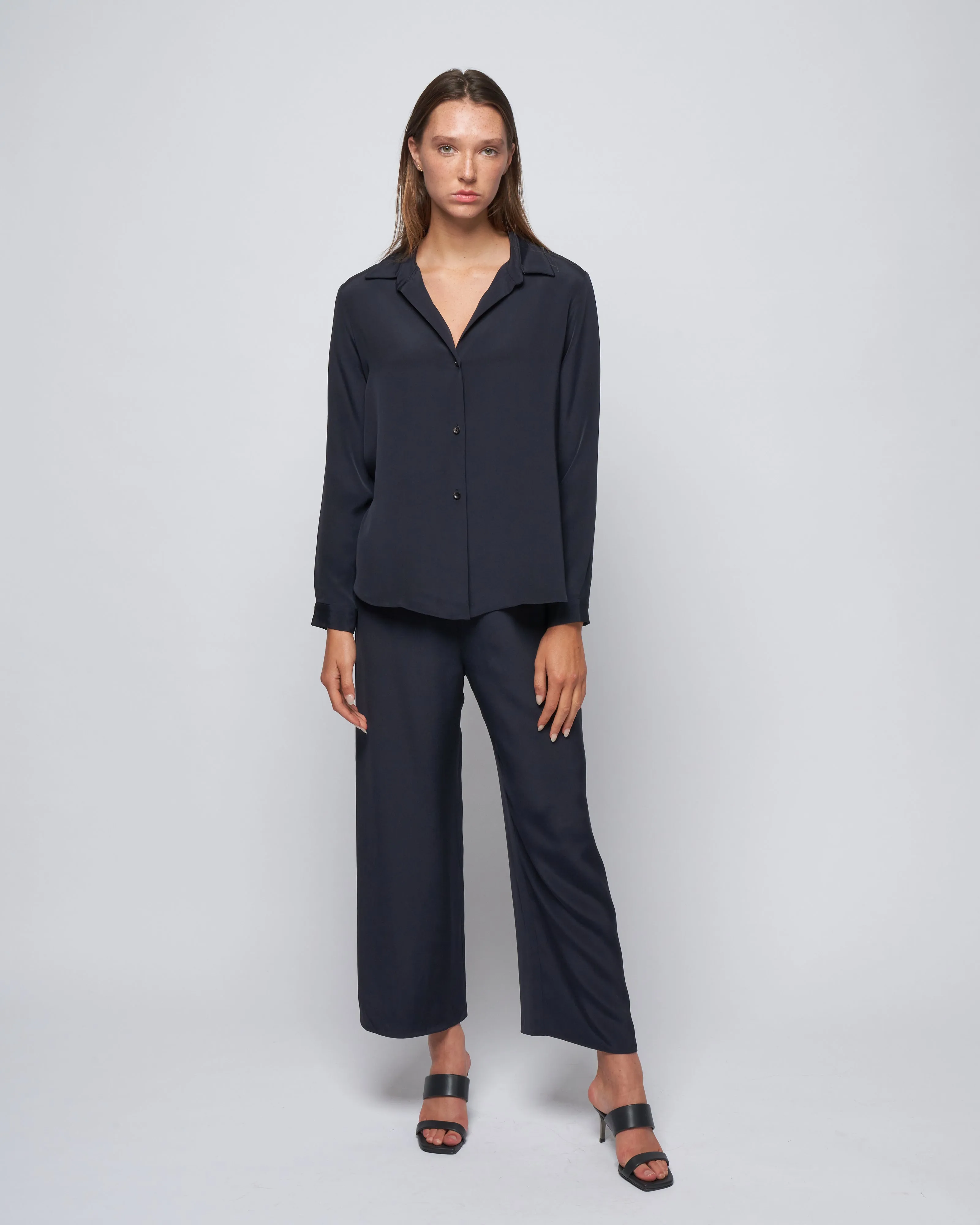 jackie oversized shirt - midnight