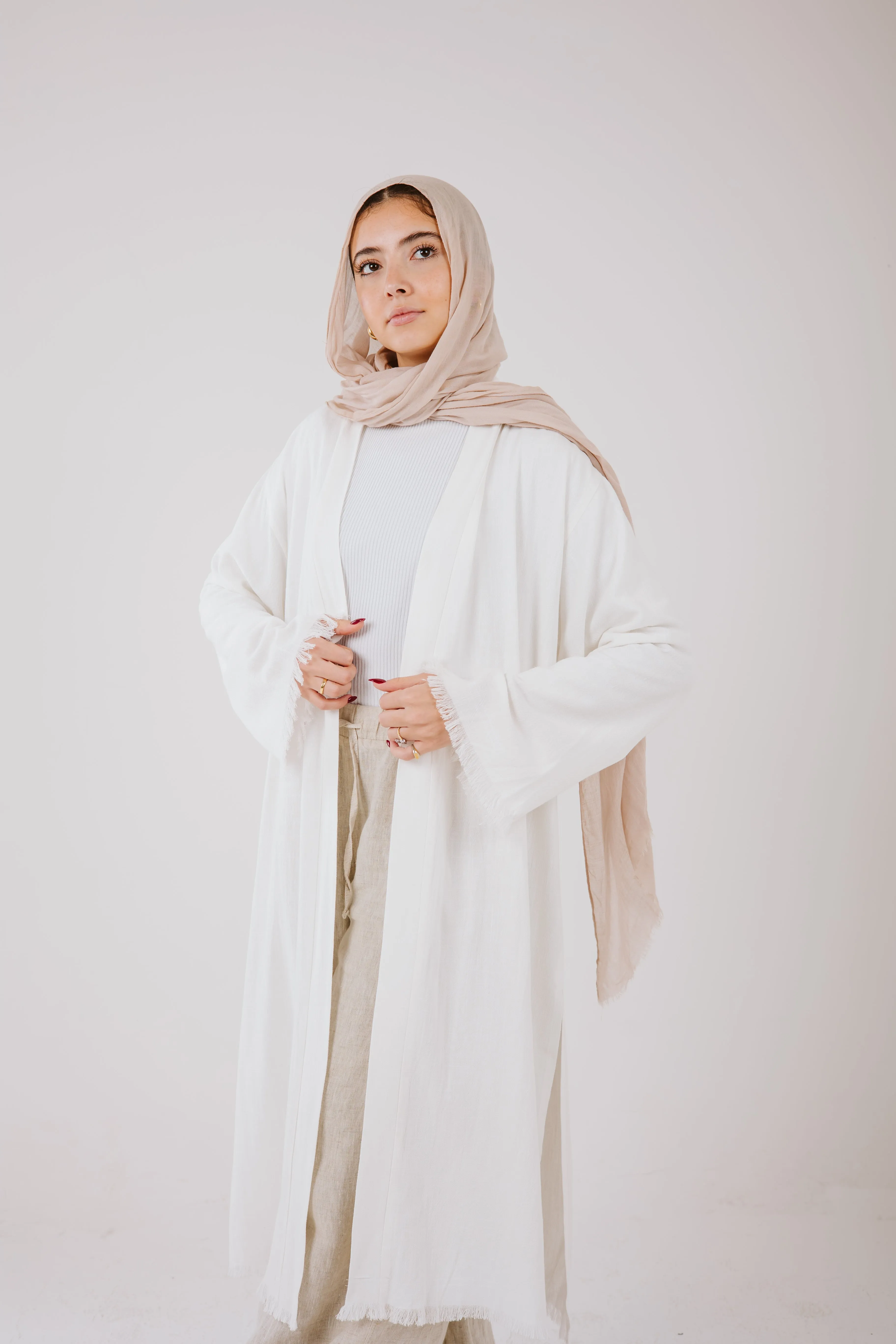 Jana cardigan in White