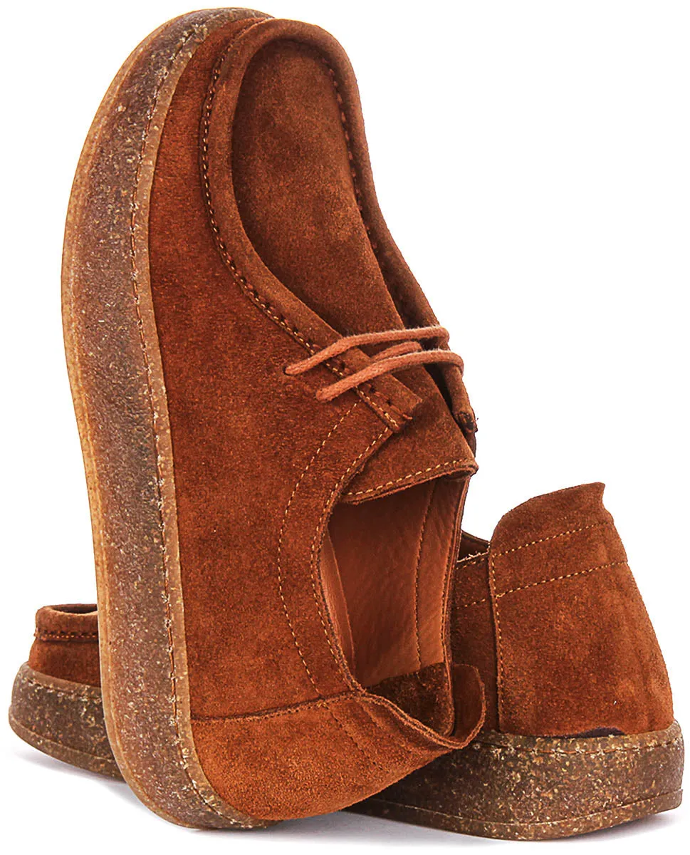 Justinreess England Brynn Suede In Brown For Women