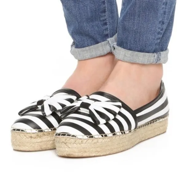 Kate spade stripe espadrille