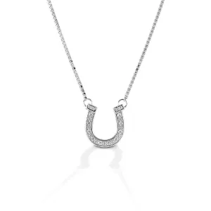 Kelly Herd Pave Horseshoe Necklace