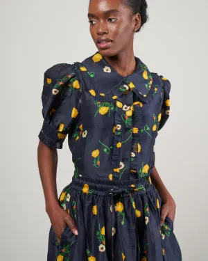 ketty blouse - navy floral