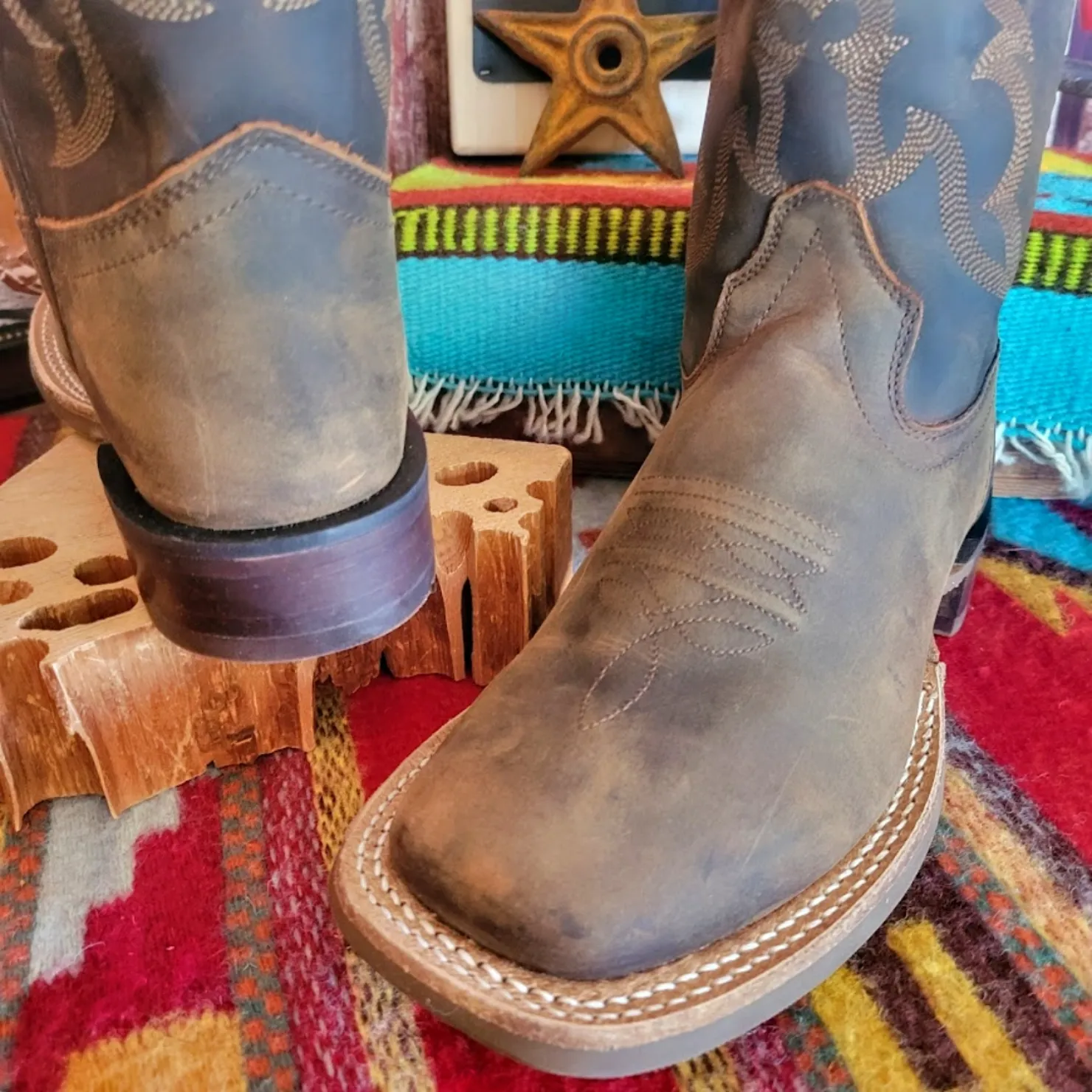 Kids' Leather Boots “Dark Brown” by Old West   BSY1904