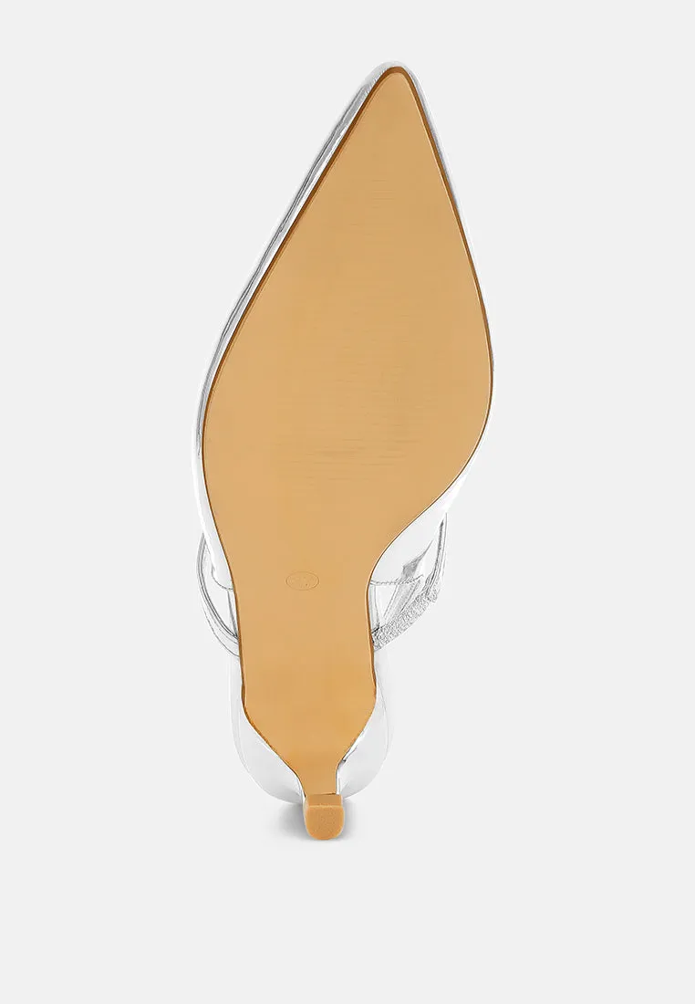 Kitten Heel Slingback Sandals By RUW