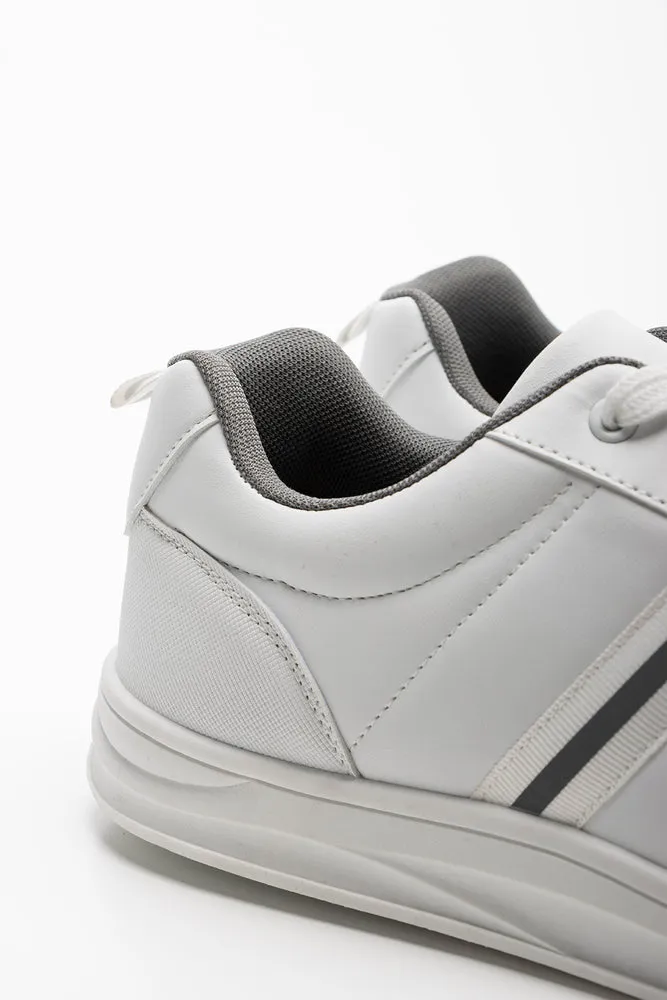 Lace Up Trainer White