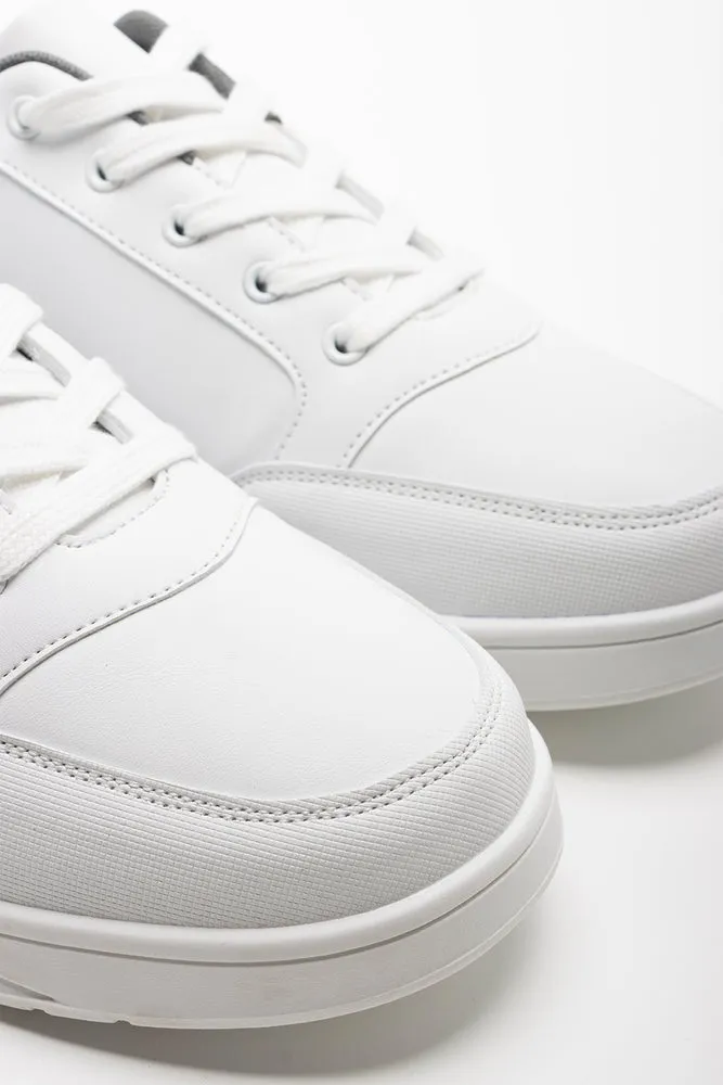 Lace Up Trainer White