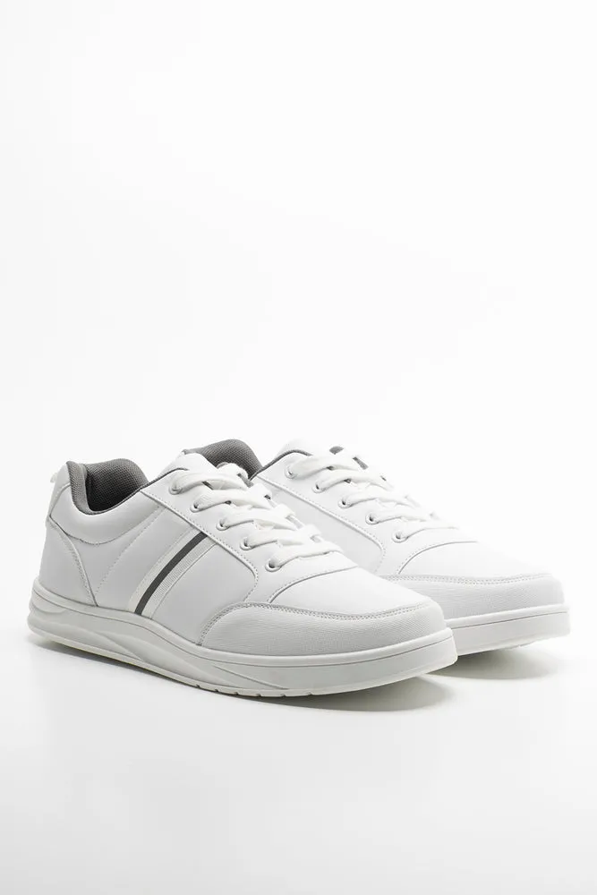 Lace Up Trainer White
