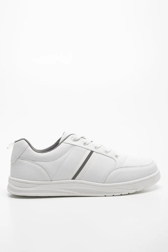 Lace Up Trainer White