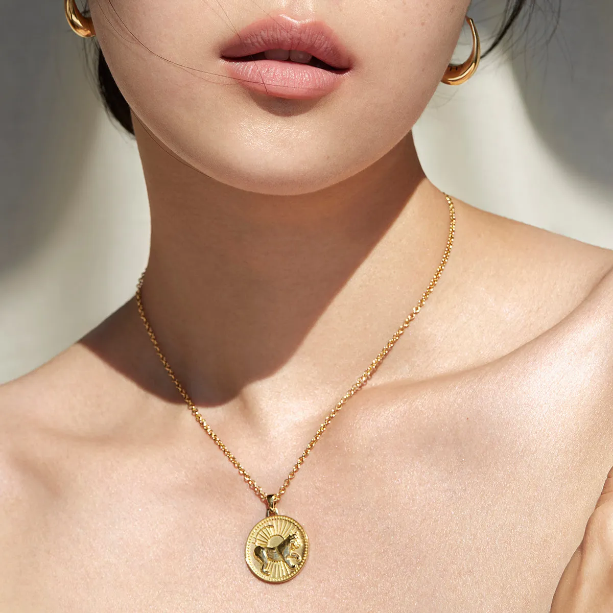 Leo Zodiac Pendant Necklace